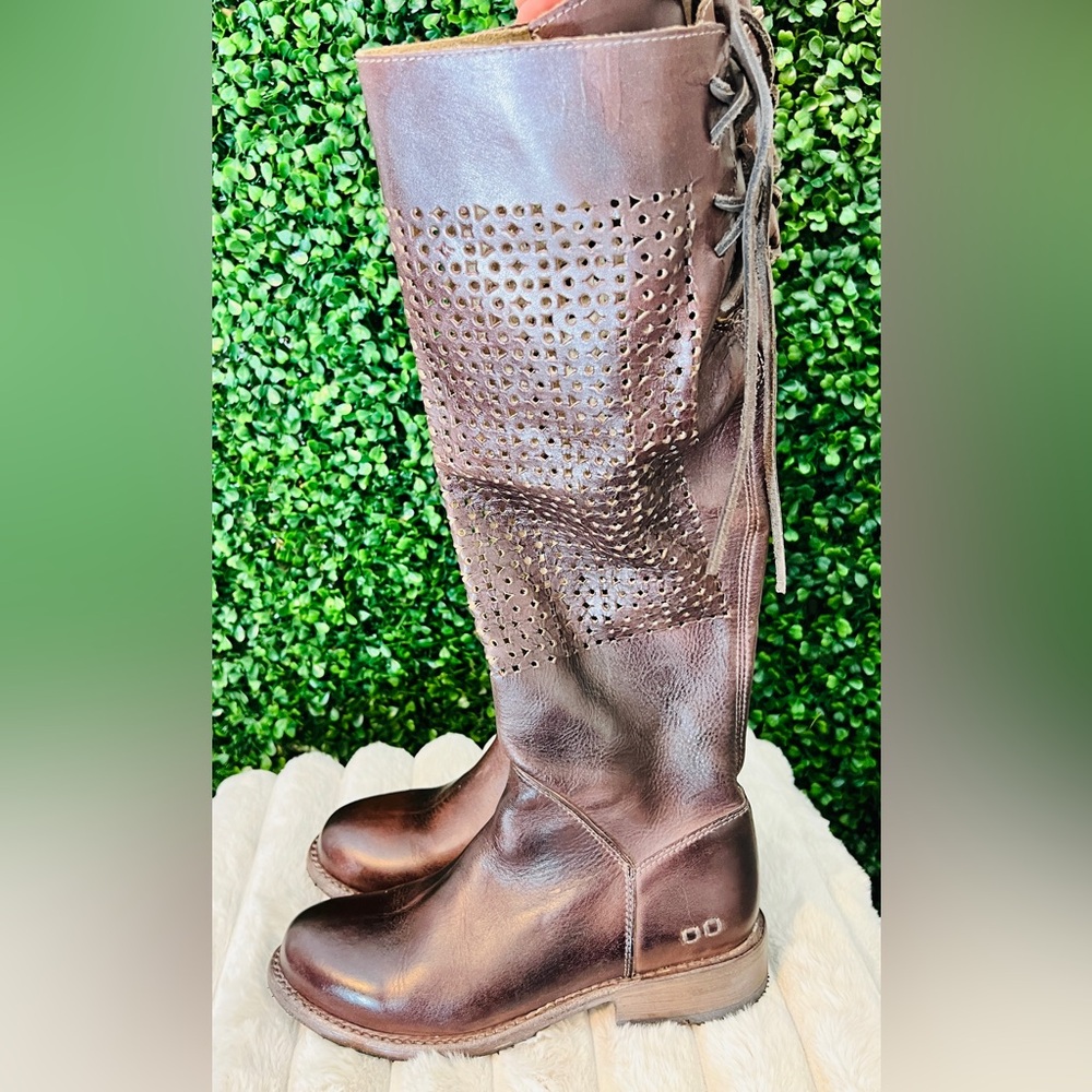 Bed Stu Manchester Leather Tall Boots - Brown Distressed - Size 39